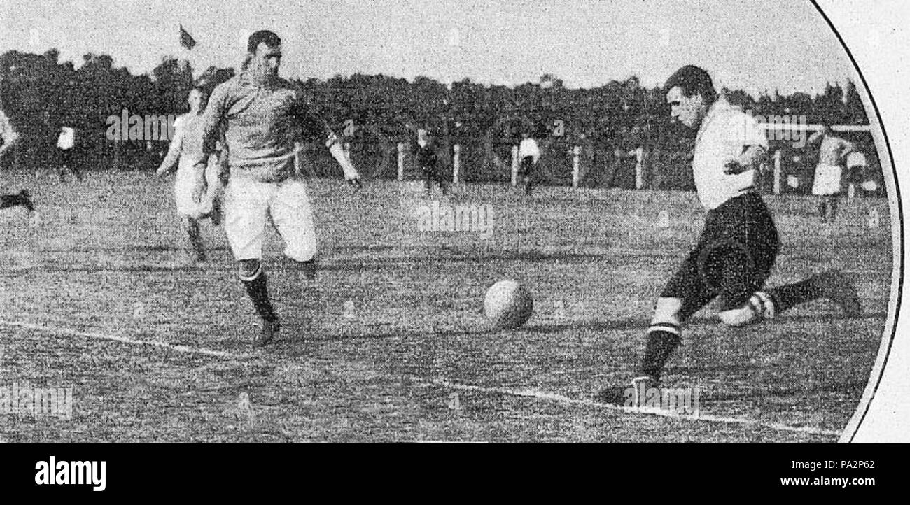 631 Everton v Tottenham arg match 1909 Foto Stock