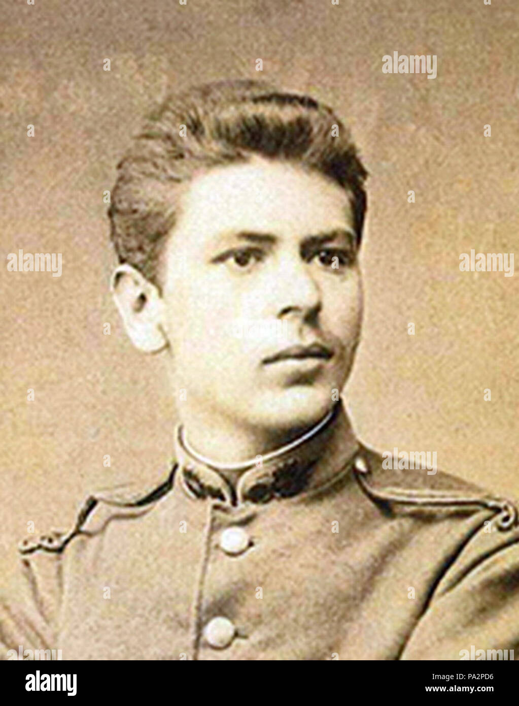 23 1895 - Ioan Istrate cu gradul de capitan Foto Stock