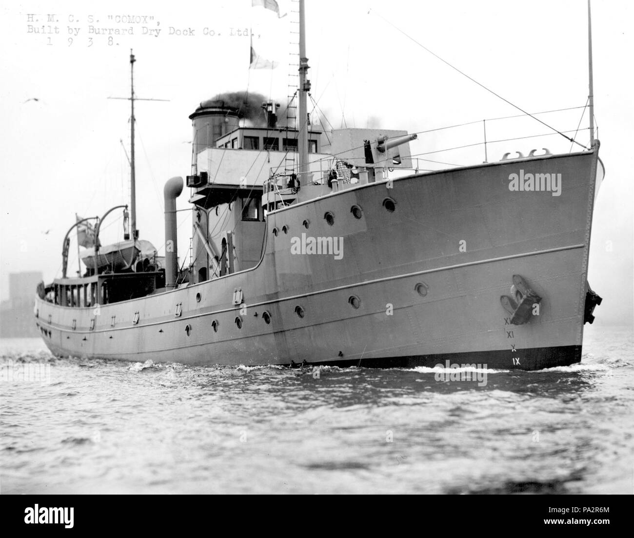174 Minesweeper H.M.C.S. Comox Foto Stock