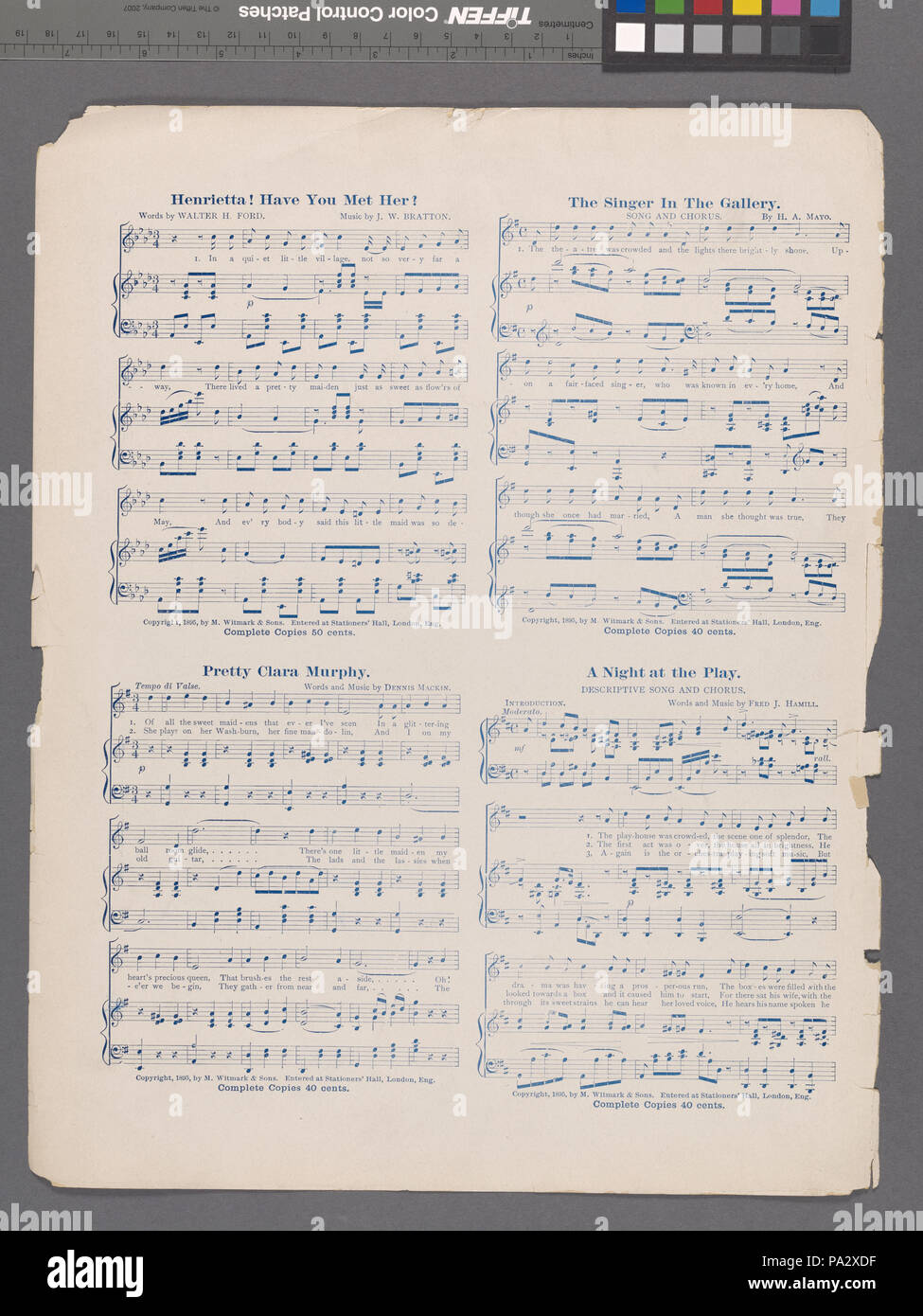 160 Come hanno fatto in (i) giorni di yore (NYPL ADE-464014-1704352) Foto Stock