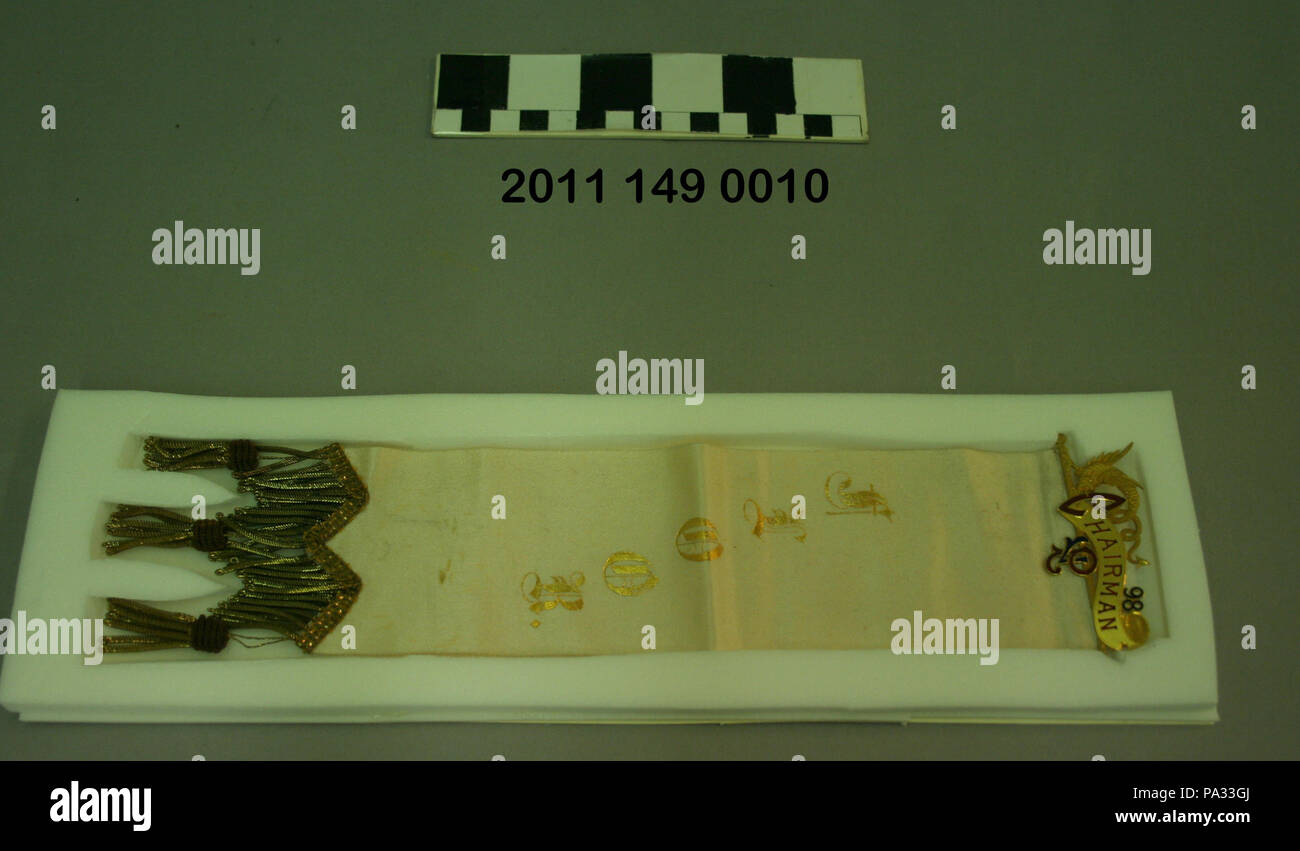 24 1898 velata profeta Presidente Ribbon Foto Stock