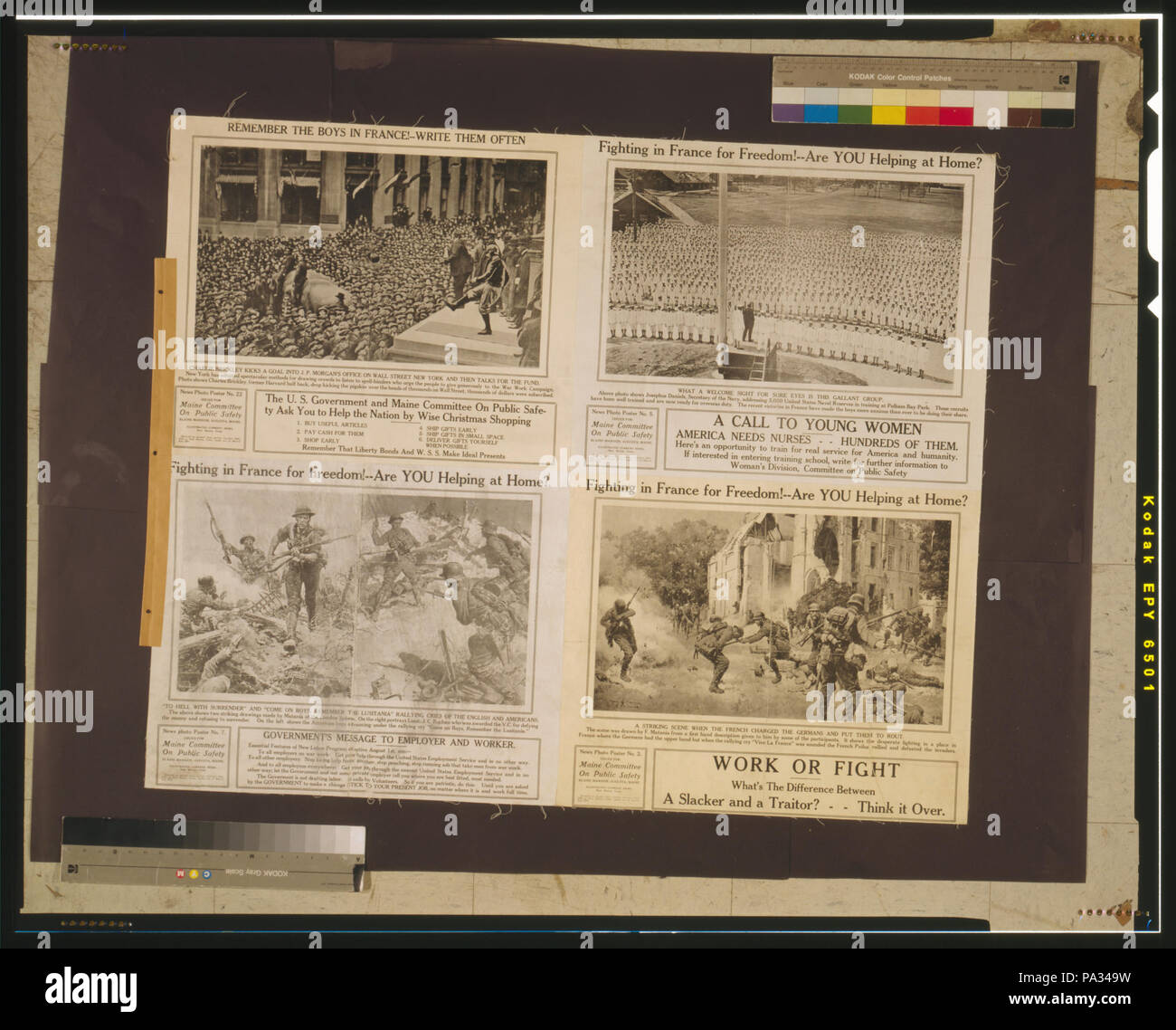 647 combattimenti in Francia per la libertà! Stai aiutando a casa LCCN00652944 Foto Stock