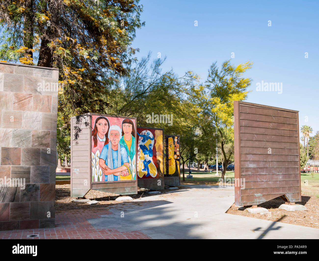 Los Angels, 16 maggio: bella pittura in Lincoln Park il 16 maggio 2018 a Los Angeles in California Foto Stock