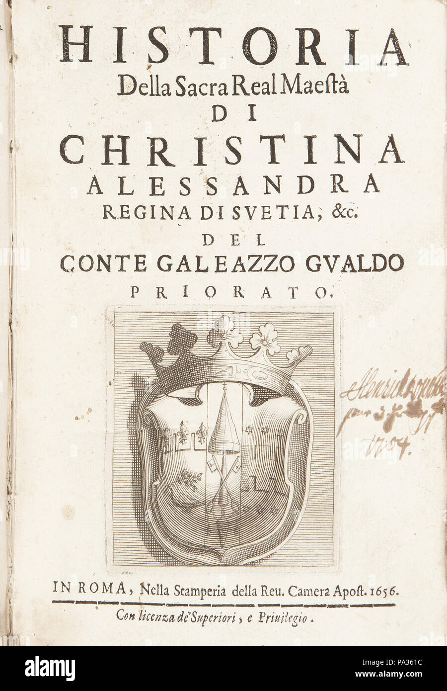 40 Bok om drottning Kristina - Skoklosters slott - 91436 Foto Stock