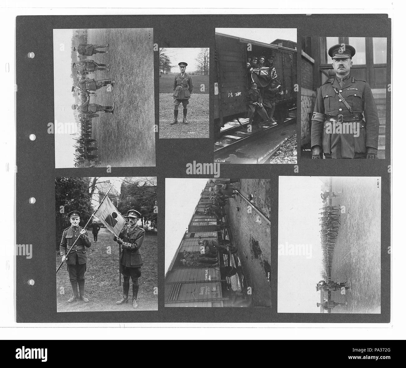 276 canadese guerra ufficiale fotografie (BL l.r.233.b.57.v4 f077r) originale Foto Stock