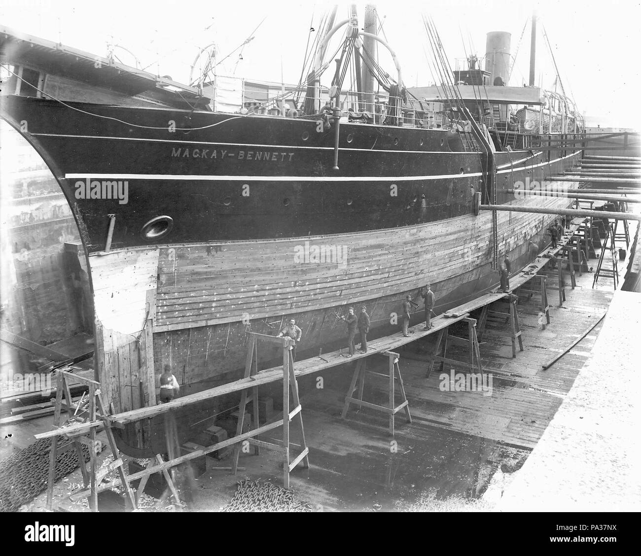 359 CS MacKay-Bennet nel bacino di carenaggio, Halifax, Nova Scotia, Canada, tra il 1885 e il 1922 Foto Stock