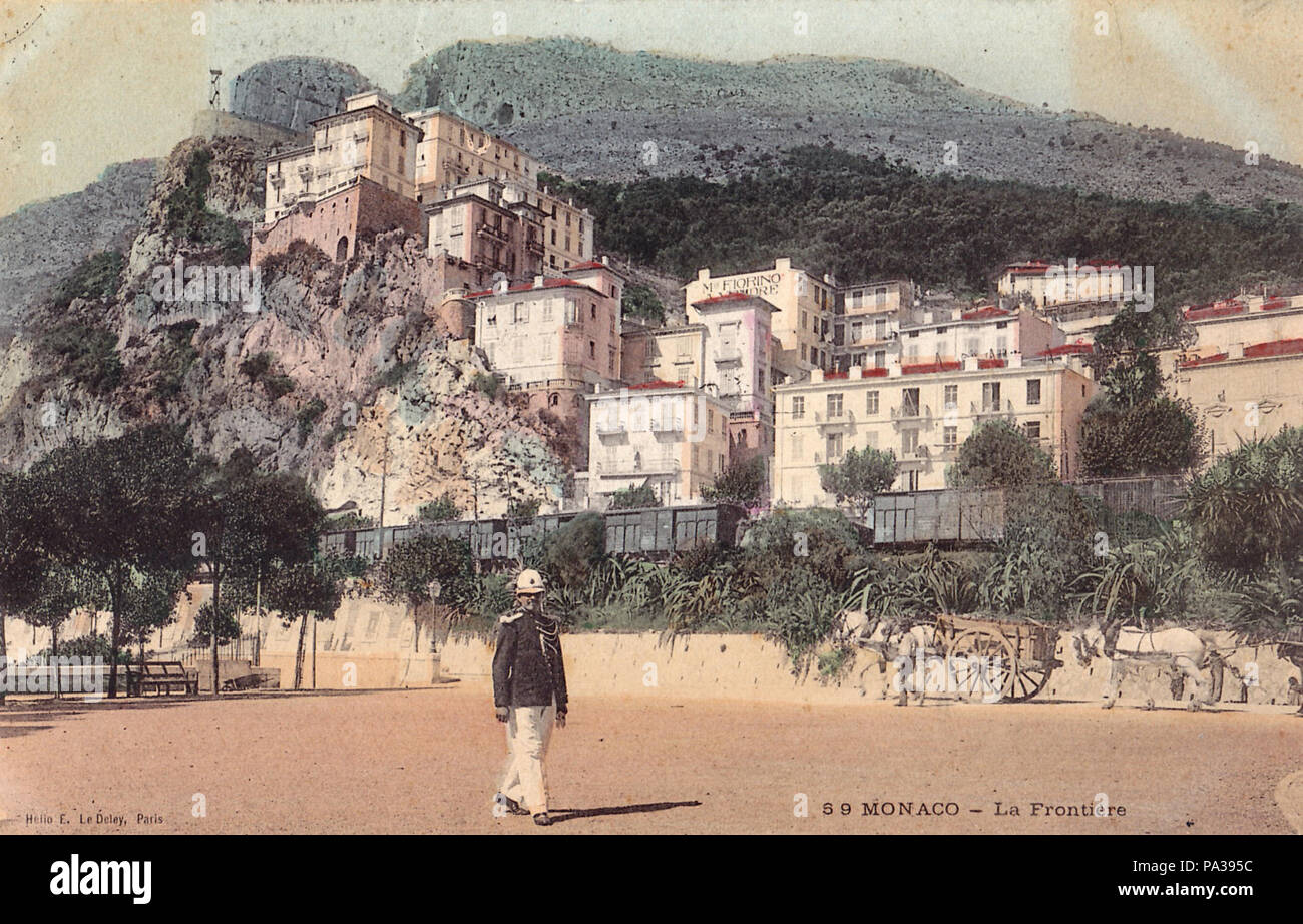 613 ELD 59 - MONACO - La Frontière Foto Stock