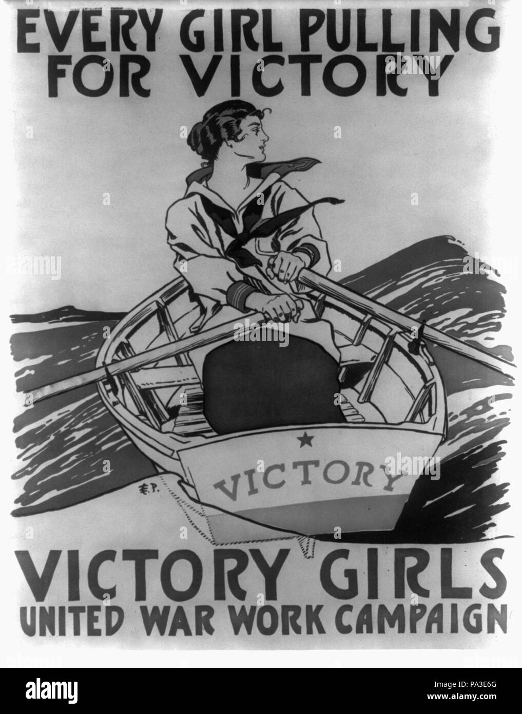631 ogni ragazza tirando per la vittoria - Vittoria ragazze Regno guerra campagna di lavoro LCCN2002719432 Foto Stock