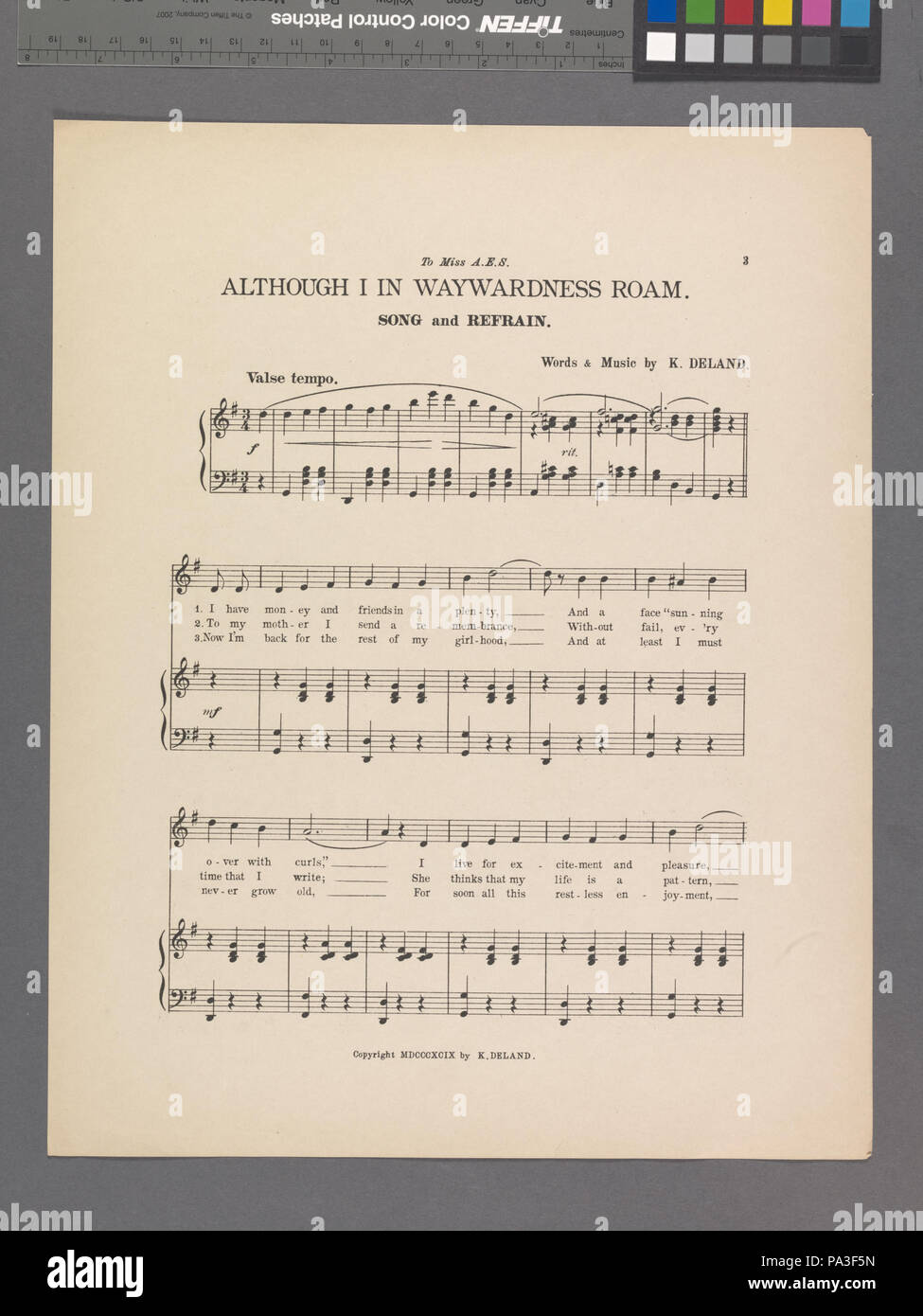 119 Anche se ho in eccessi roaming (NYPL ADE-608868-1955694) Foto Stock