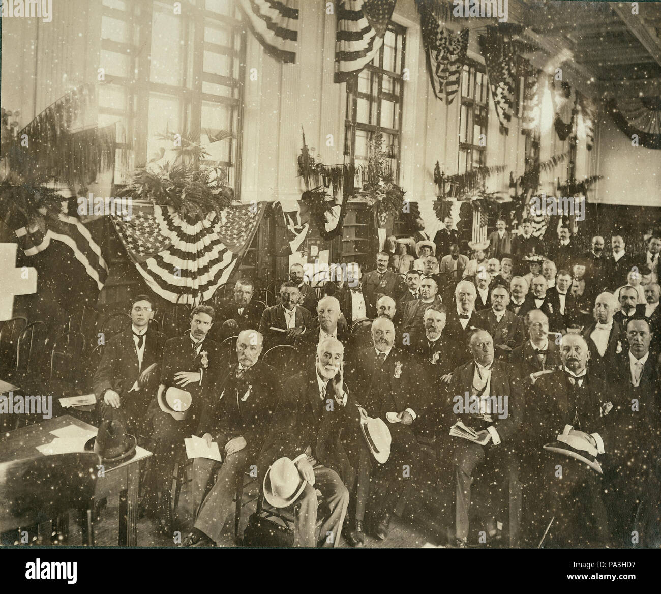 6 "Il Congresso interparlamentare a Fiera Mondiale, St. Louis." (nella sala dei congressi, Ridgely biblioteca, Washington University) 1904 della fiera del mondo Foto Stock
