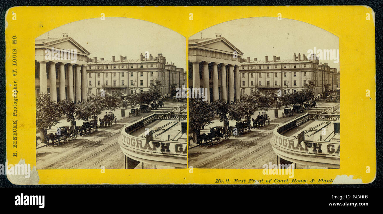 2 "East davanti casa corte e Planter's House". Foto Stock