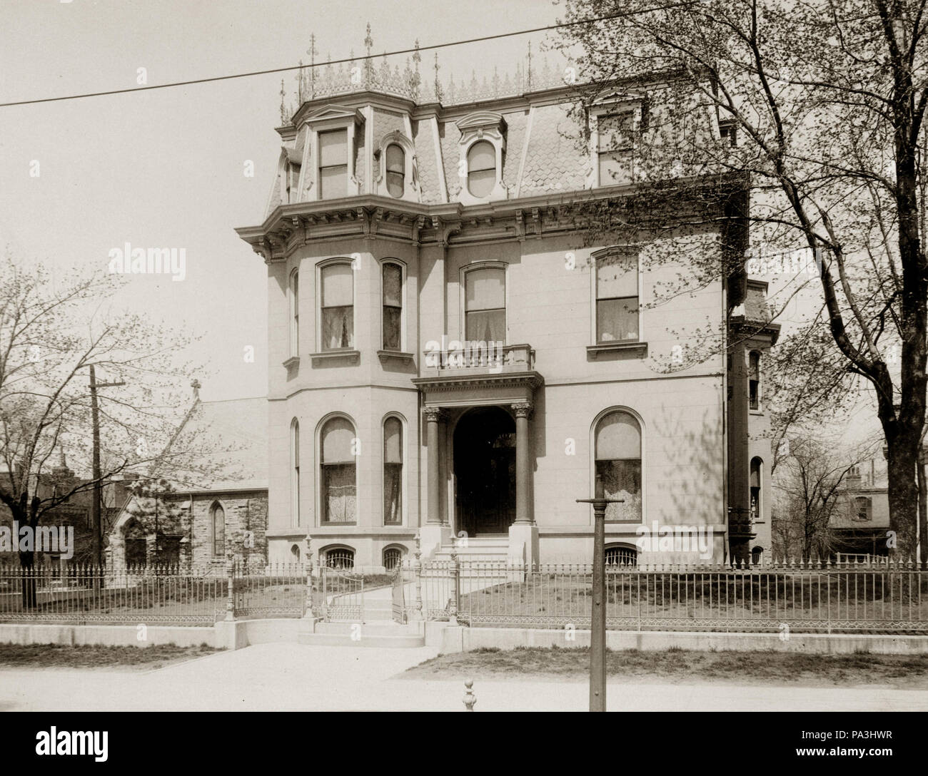 703 George Bains Residence. 46 Benton posto. (Più tardi nenumbered e rinominato 2107 Park Avenue e poi 2115 Park Avenue). Foto Stock