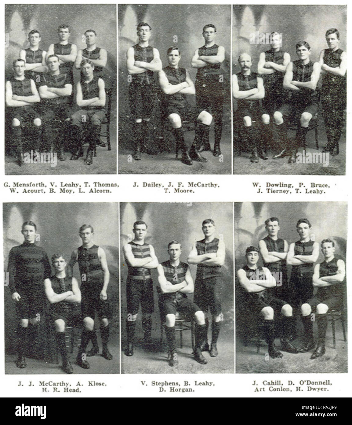 29 1909 West Adelaide premiership team Foto Stock