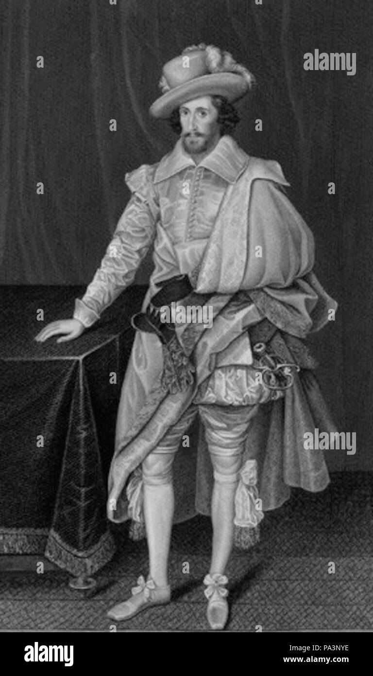 Da Giuseppe marrone, dopo George perfetta Harding, dopo Paul van Somer, incisione, pubblicato 1847 40 1stViscountFalkland Foto Stock