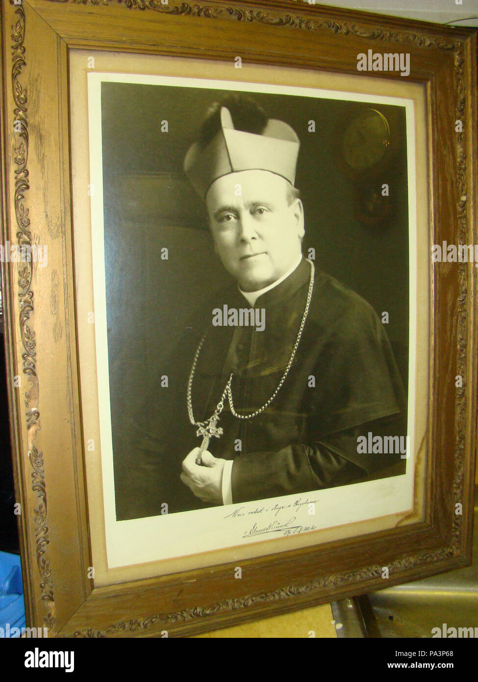 . Inglese: Foto - ritratto di Mons. Edward Kozlowski . Creato nel 1913 608 Edward Kozlowski Foto Stock