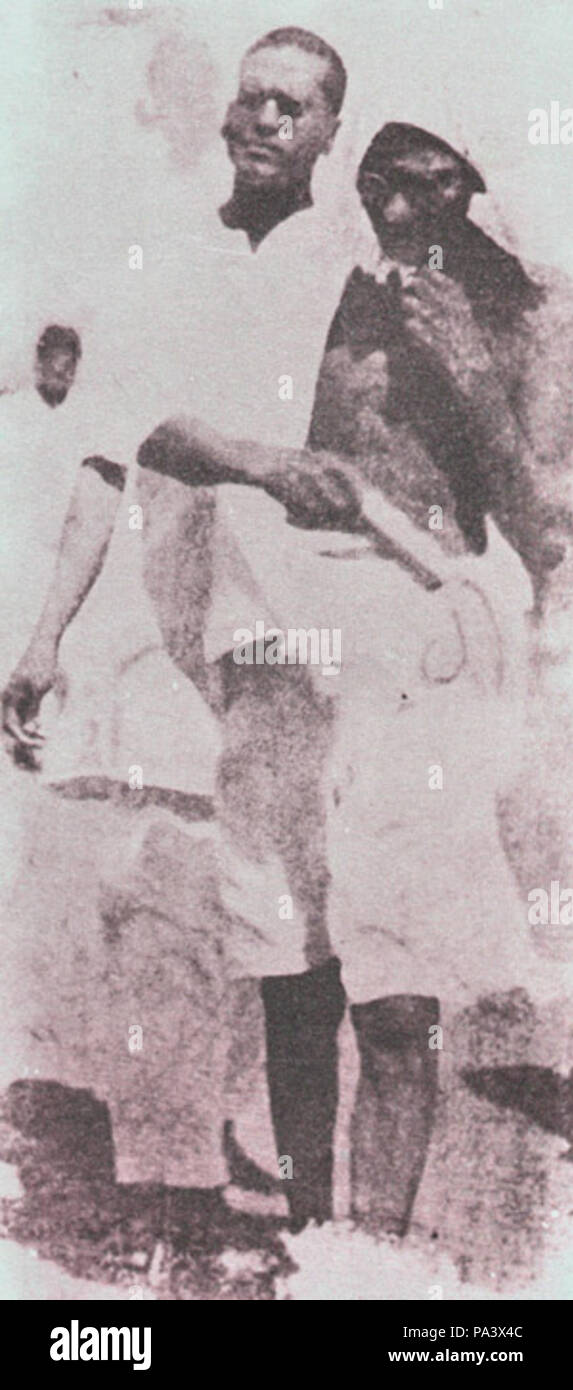 122 V. A. Sundaram con Gandhi nel maggio 1930 Foto Stock