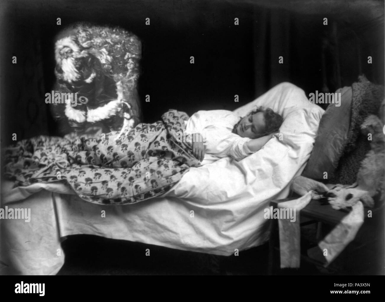 305 bambino sogna di Santa Claus cph.3b11721 Foto Stock