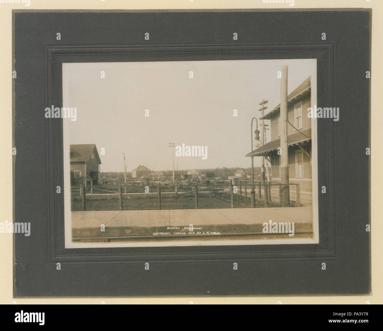 258 bruciato Englehart (HS85-10-27131) originale Foto Stock