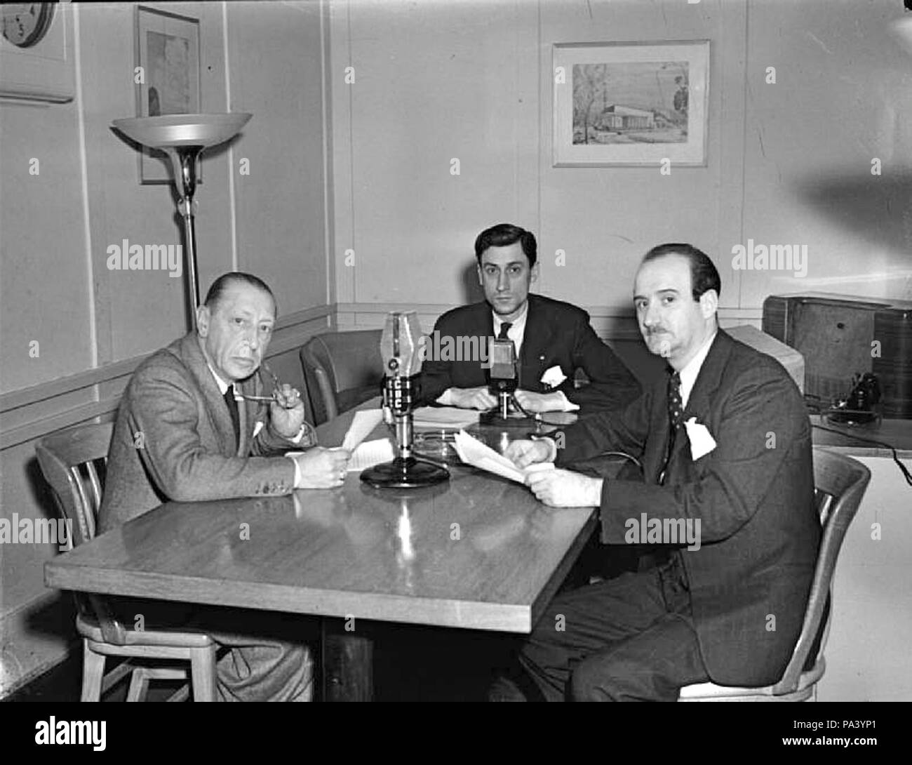 118 Igor Stravinsky, Roger Baulu, Jean-Marie Beaudet 1945 Foto Stock