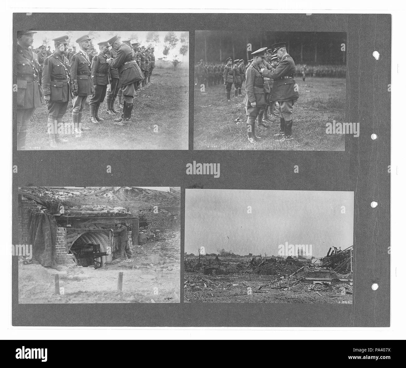 274 canadese guerra ufficiale fotografie (BL l.r.233.b.57.v3 f030r) originale Foto Stock