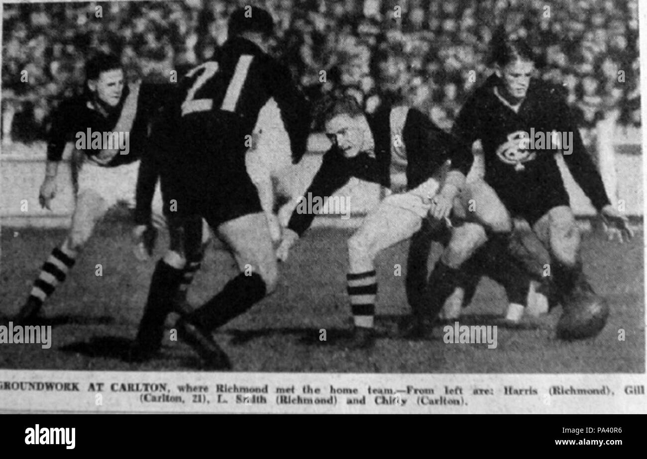 301 Sporting Globe 27 Maggio 1939 - Carlton vs Richmond Foto Stock