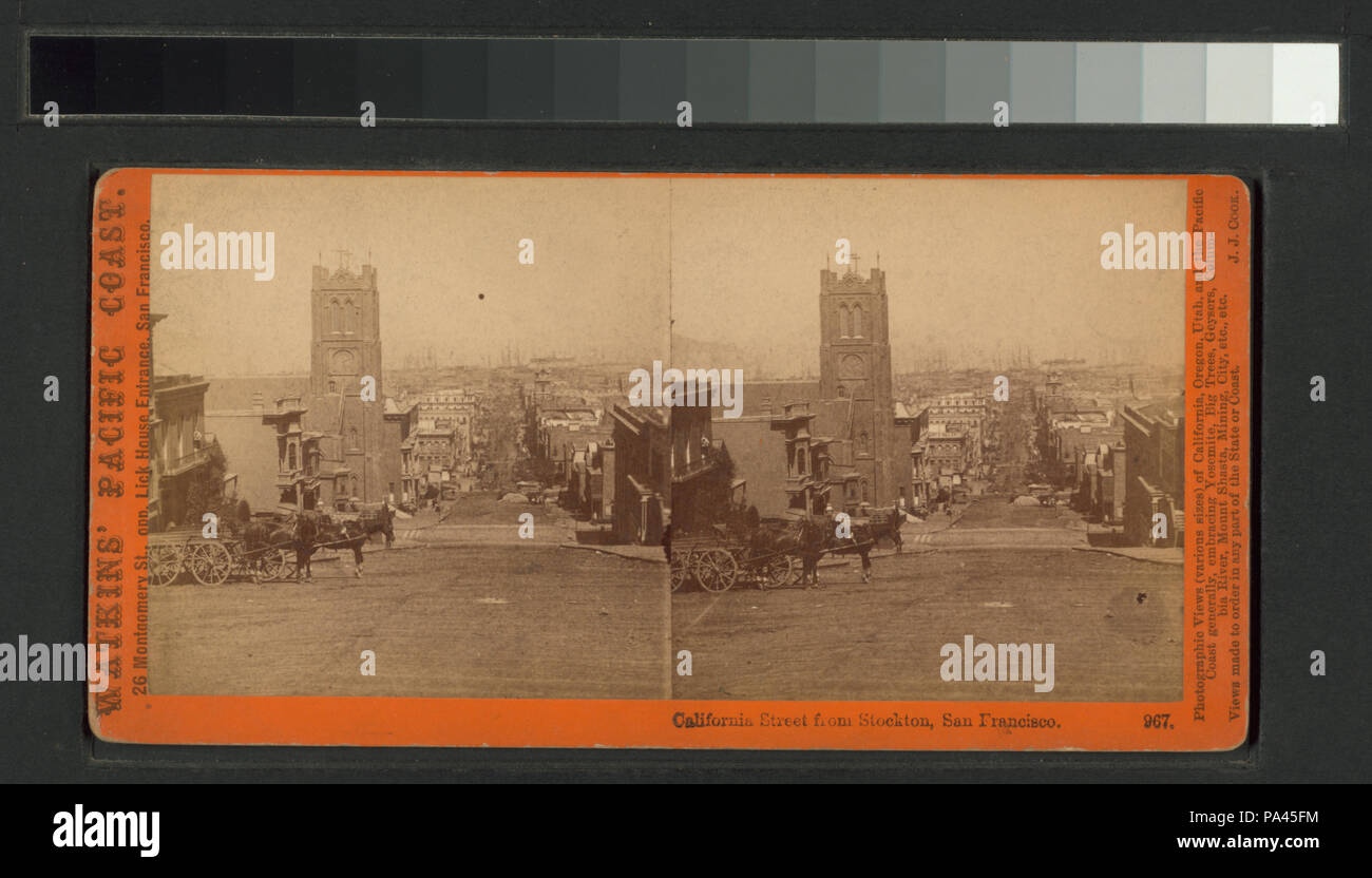 267 California Street, da Stockton, San Francisco (NYPL B11707331-G89F409 034F) Foto Stock
