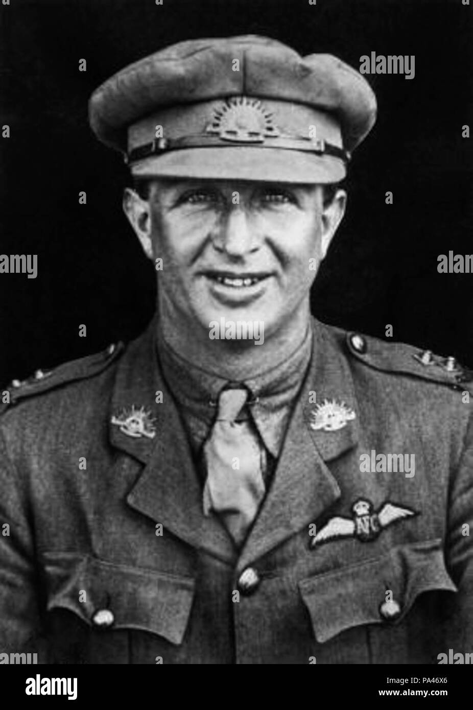 . Inglese: Ritratto di Eldyn Roy re DSO DFC, un australiano flying ace durante la Prima Guerra Mondiale accreditato con 26 vittorie aeree. tra circa 1917 e circa 1918 617 Eldyn R RE03717 Foto Stock