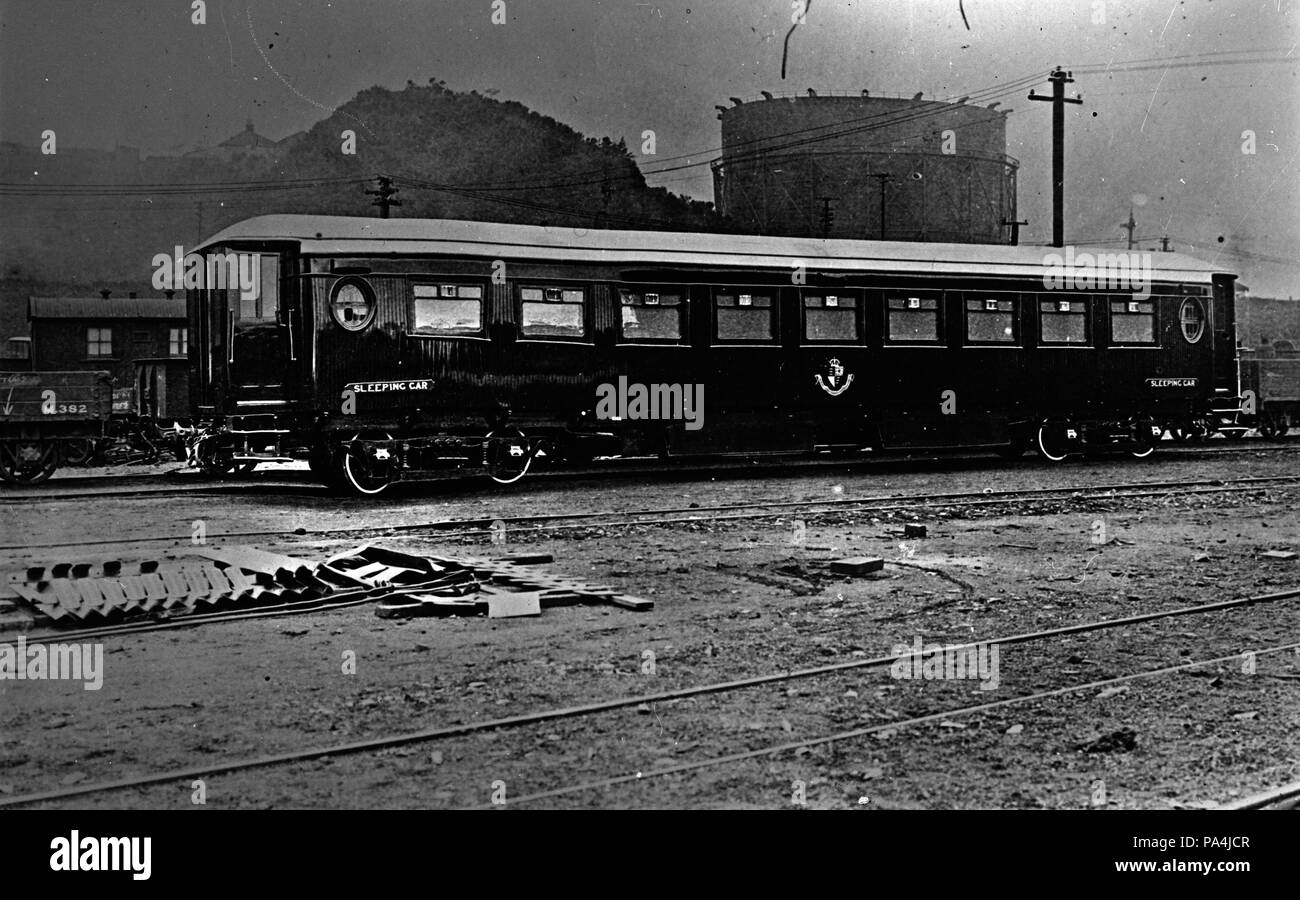 83 Prima linea ferroviaria sleeping carrello costruito in Nuova Zelanda, 1926 307538 ATLIB (ritagliate) Foto Stock