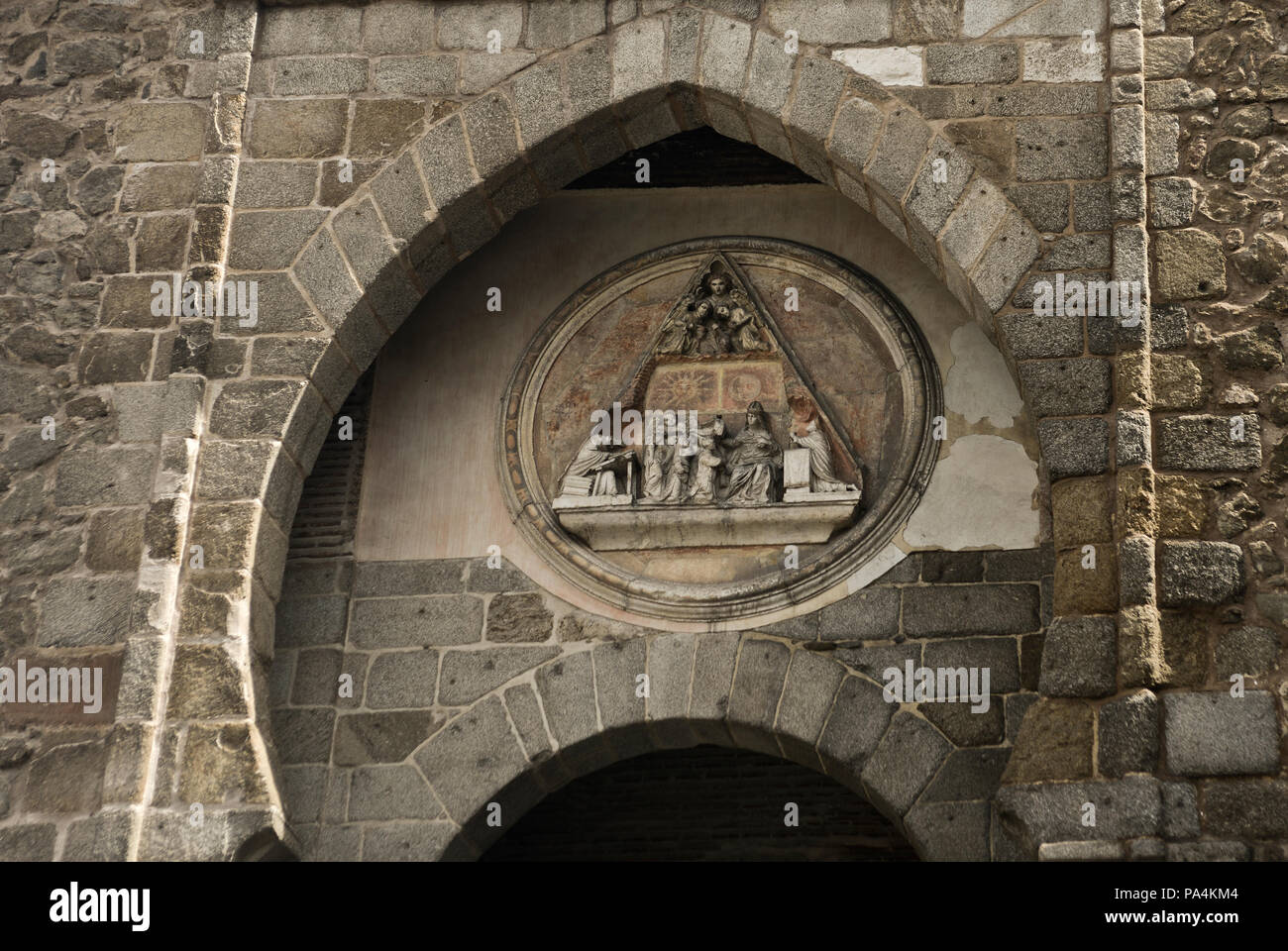 Le mura della città di Toledo, Spagna Foto Stock