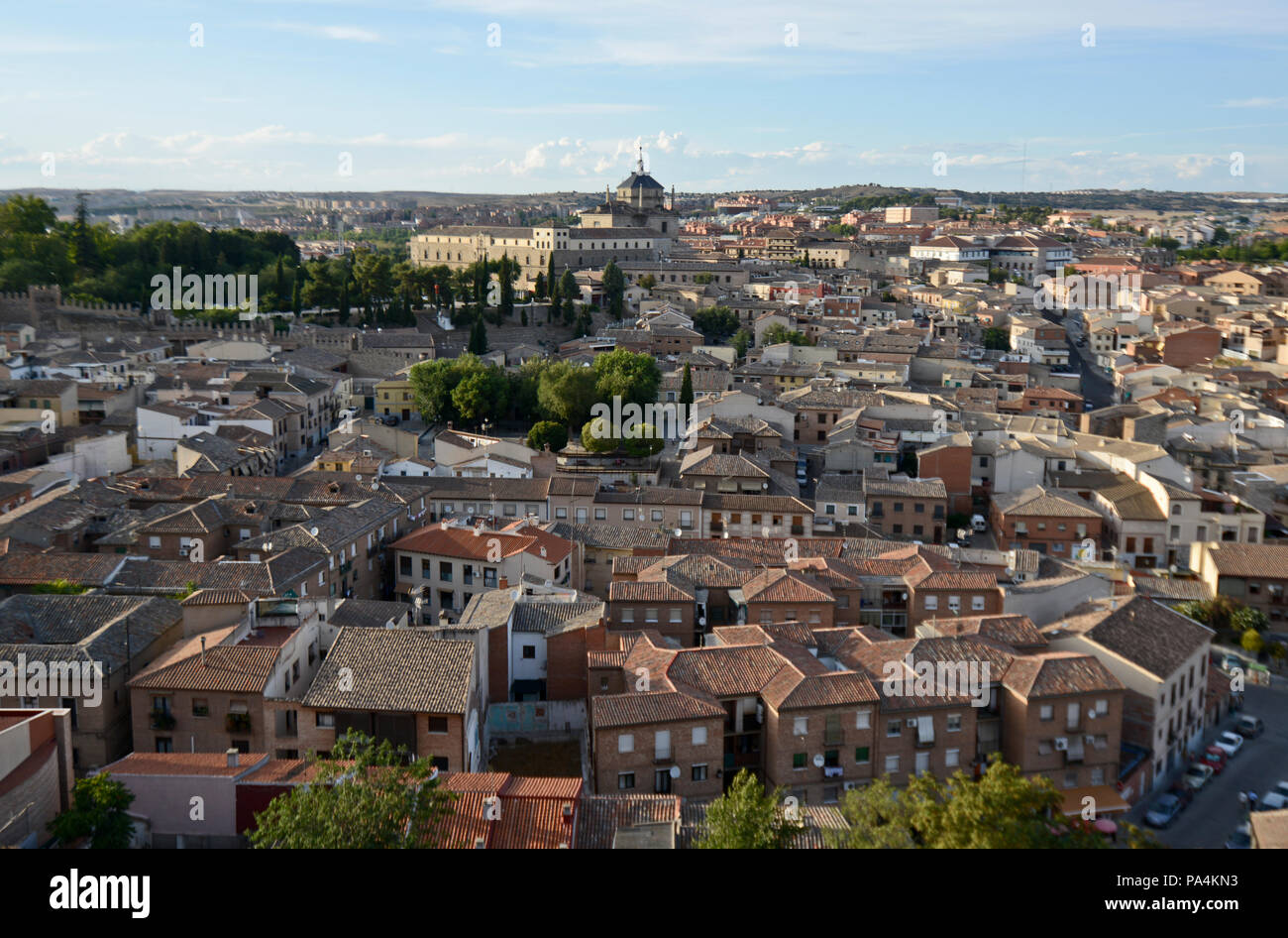 Vista panoramica di Toledo, Spagna Foto Stock