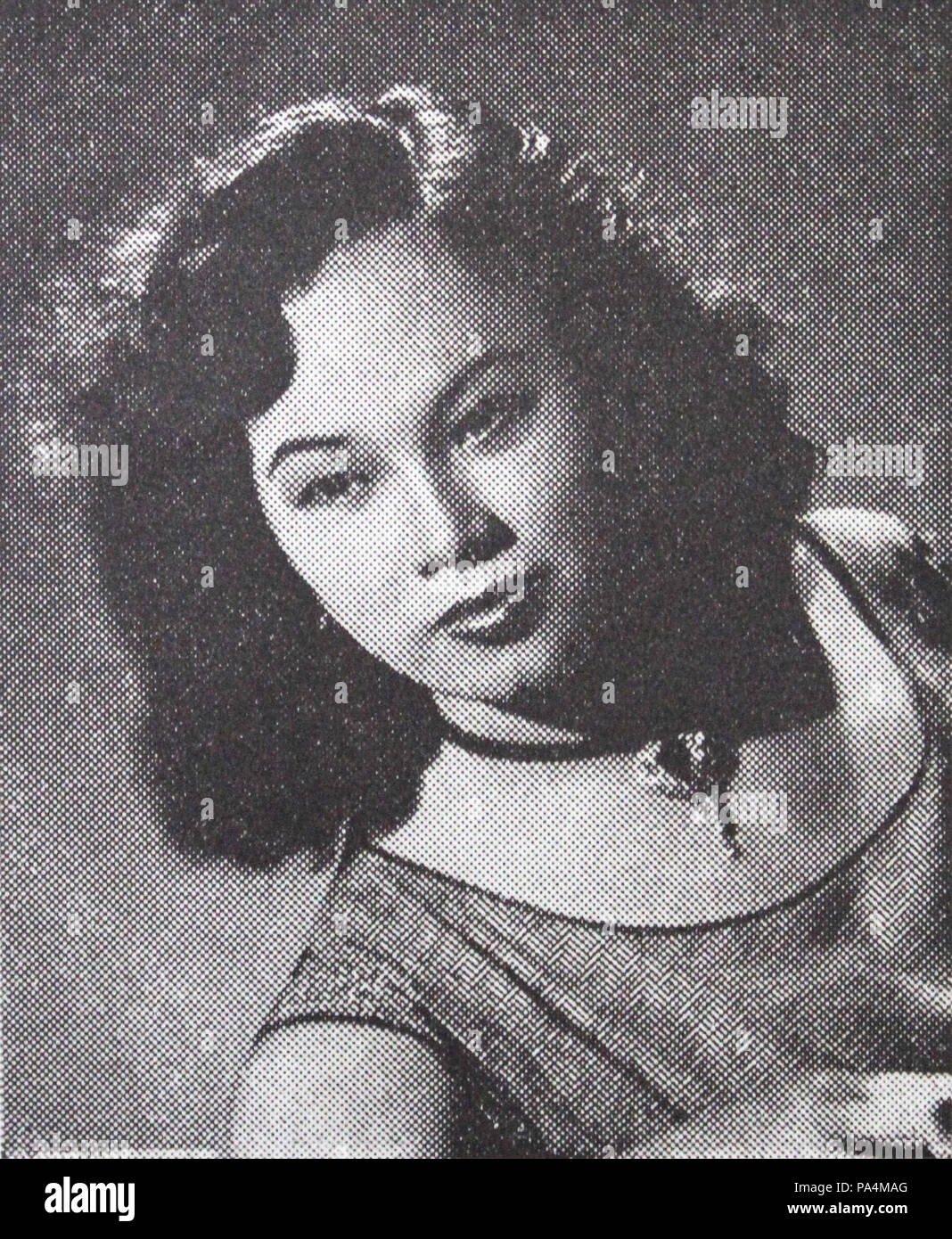 182 Netty Herawaty Film varia di maggio 1954 p30 Foto Stock