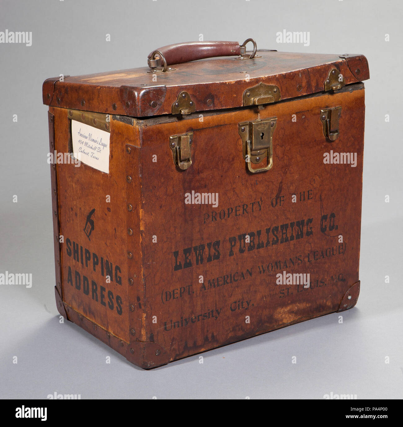 124 donna americana League caso per il fonografo record Foto Stock