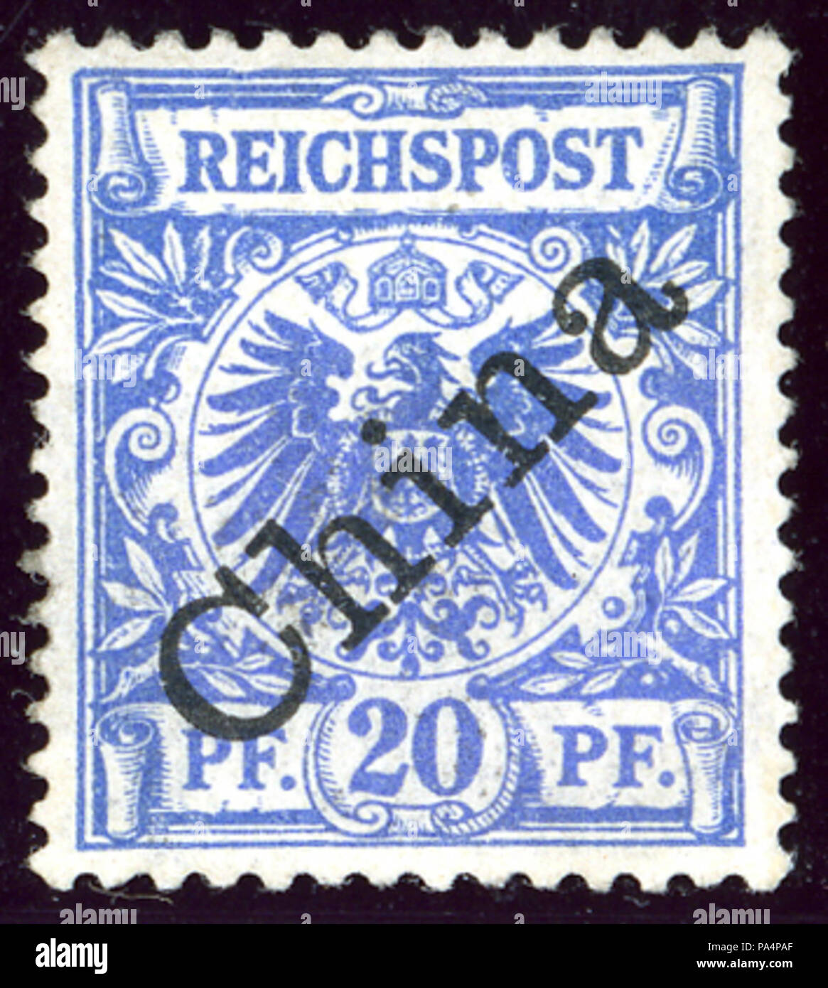 24 1898 Cina 20Pfg Mi4I Foto Stock