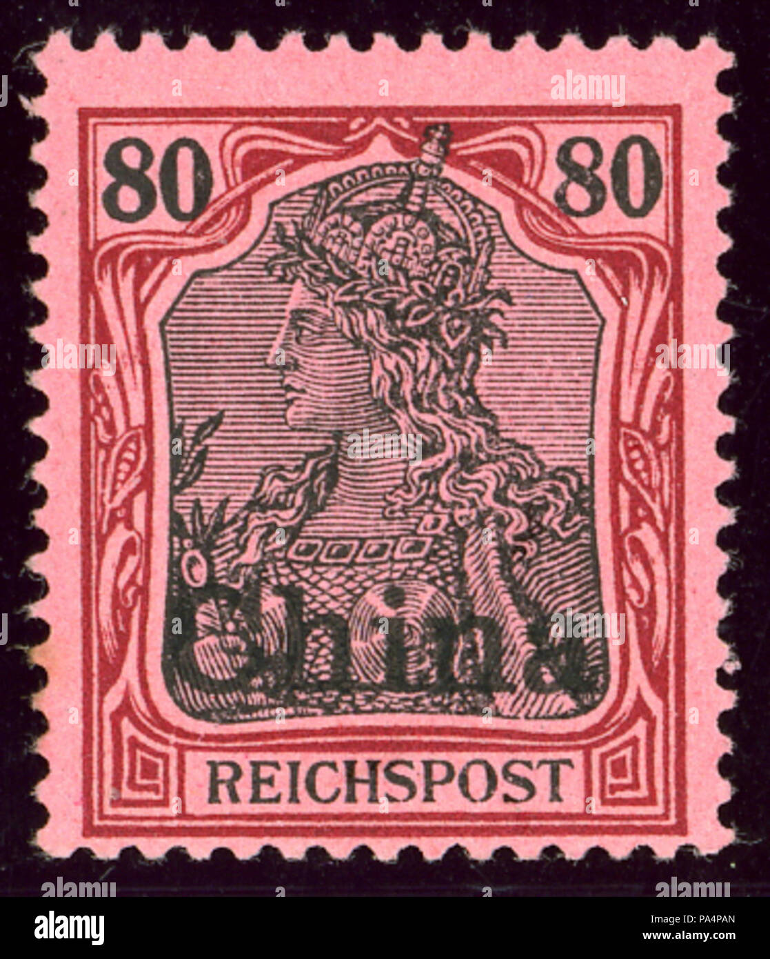 25 1901 Cina 80Pfg Mi23 Foto Stock