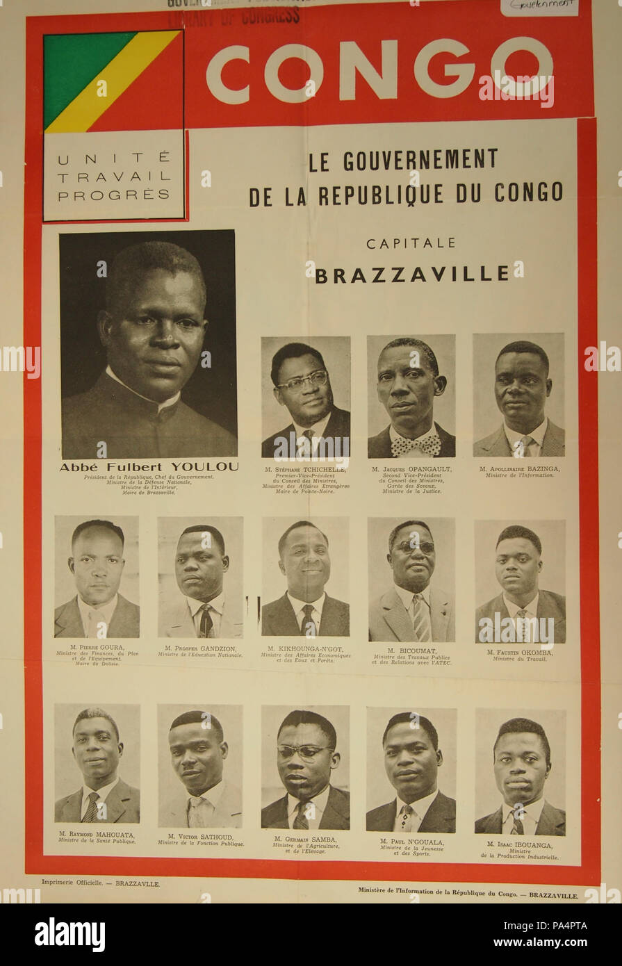 55 Congo unite travail progres 4111979 Foto Stock