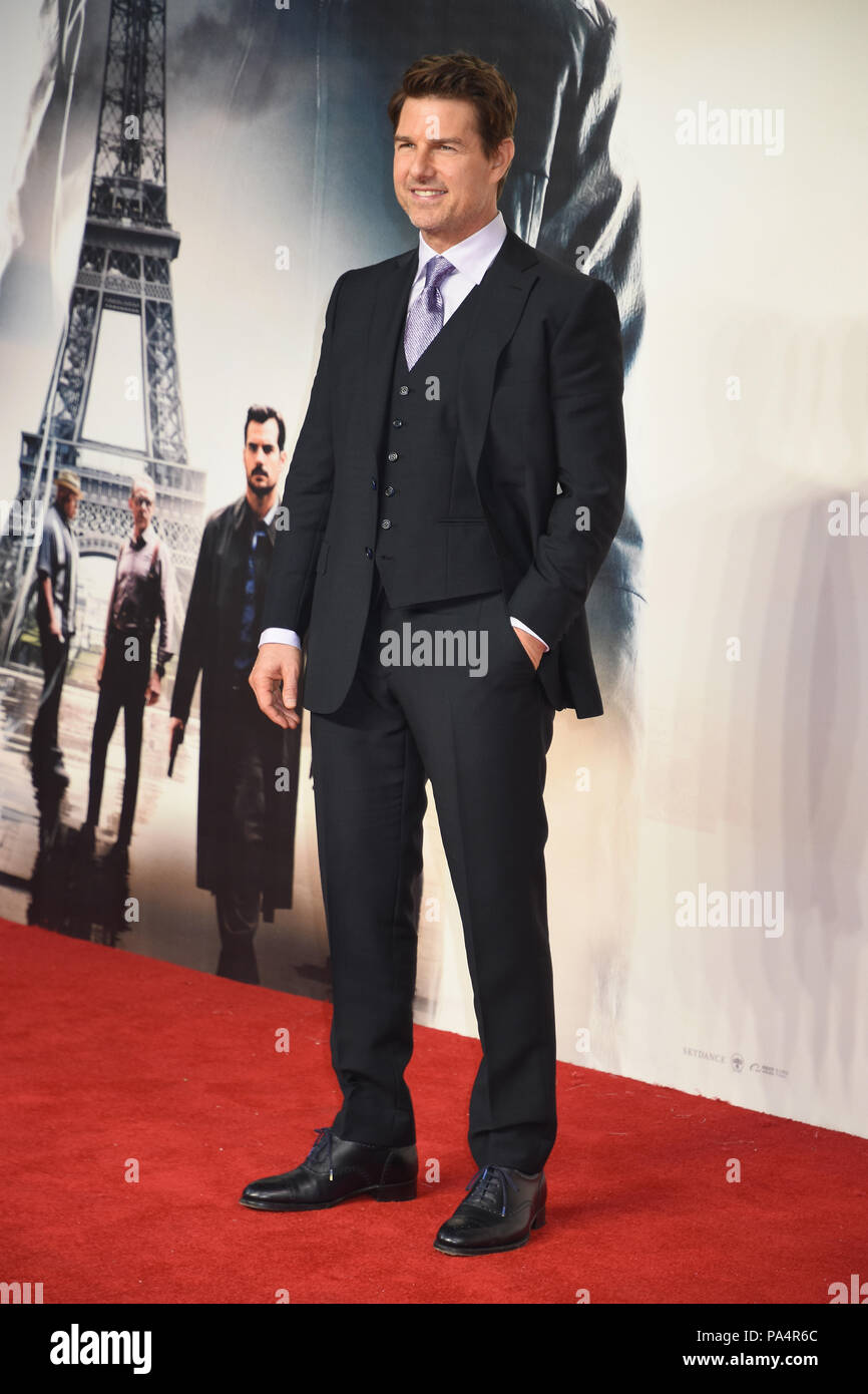 Tom Cruise,Missione:Impossible-Fallout,UK Premiere,Odeon BFI IMAX,Waterloo,London.UK 13.07.18 Foto Stock