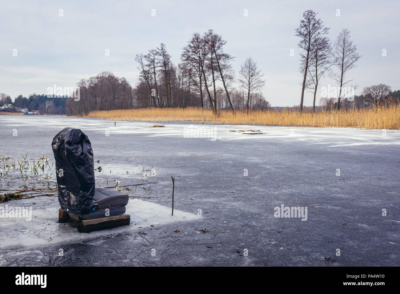 Klucz lago vicino Sikory e Topolina frazioni di Legionowo County in Masovian voivodato di Polonia Foto Stock