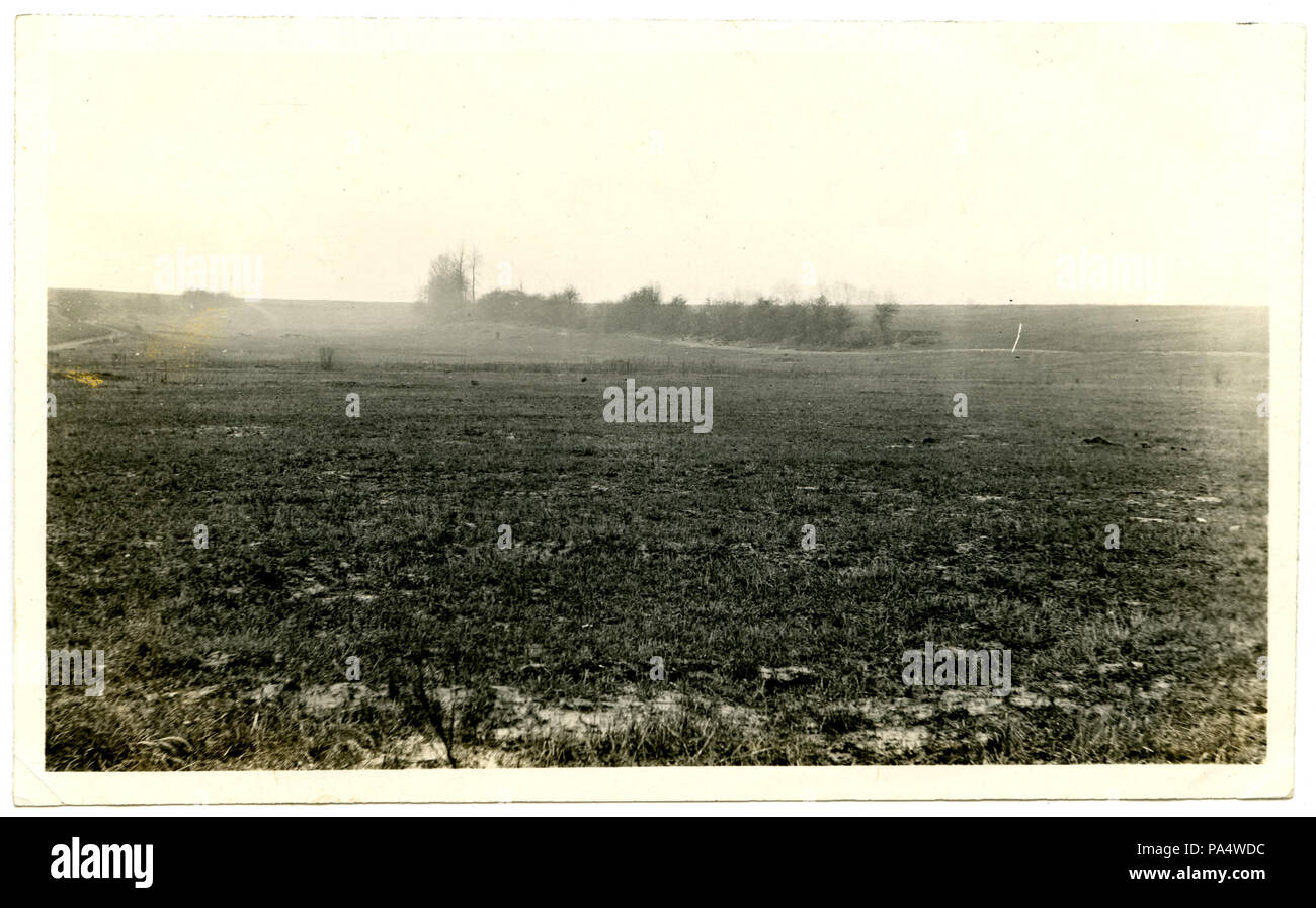 16 xii reggimento ingegnere,campo nei pressi di Montigny Farm in Francia, primo campeggio in Somme, dove il reggimento si accamparono la prima notte, 19 Agosto, 1917 Foto Stock