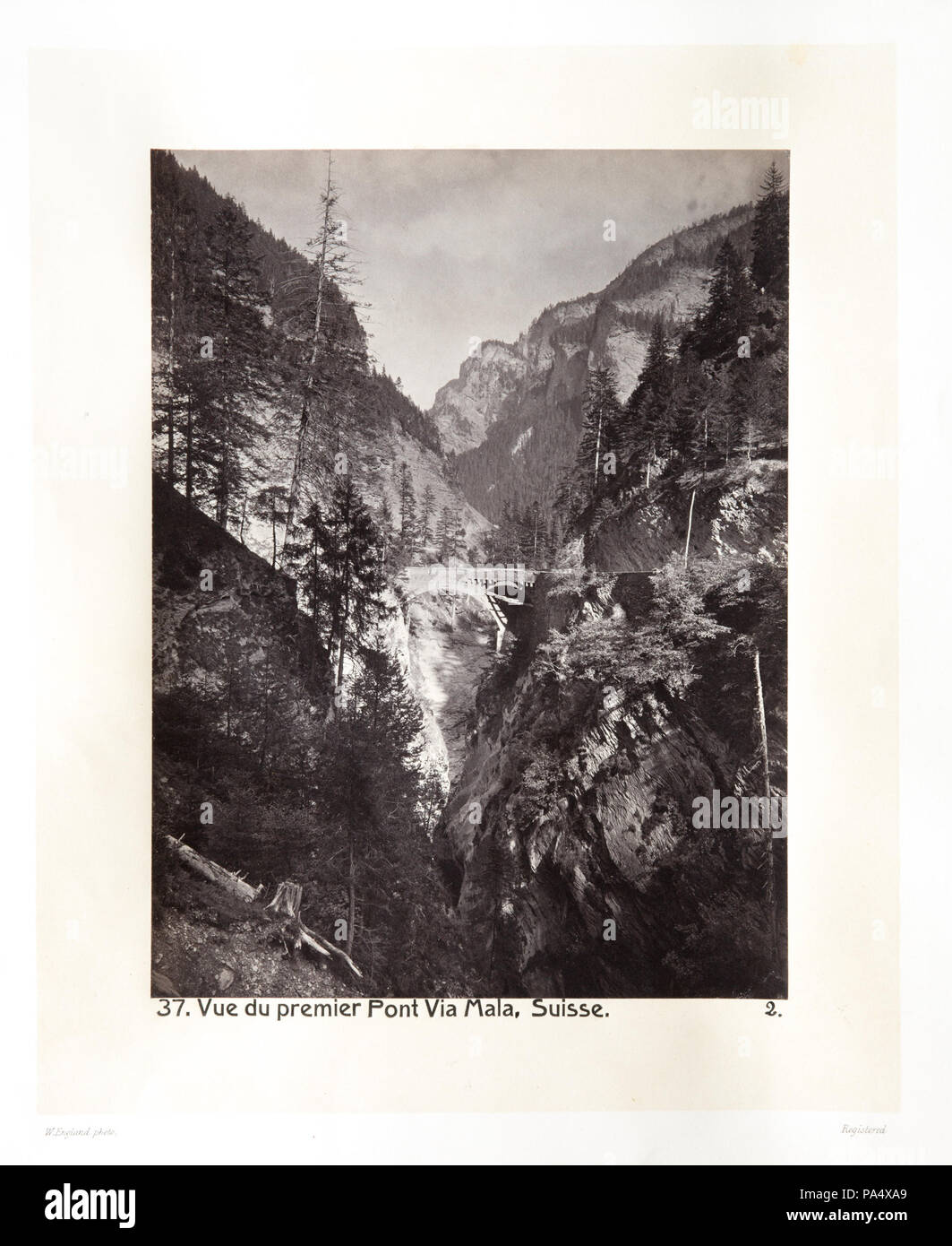 86 fotografi av bron vid Via Mala - Hallwylska museet - 103135 Foto Stock