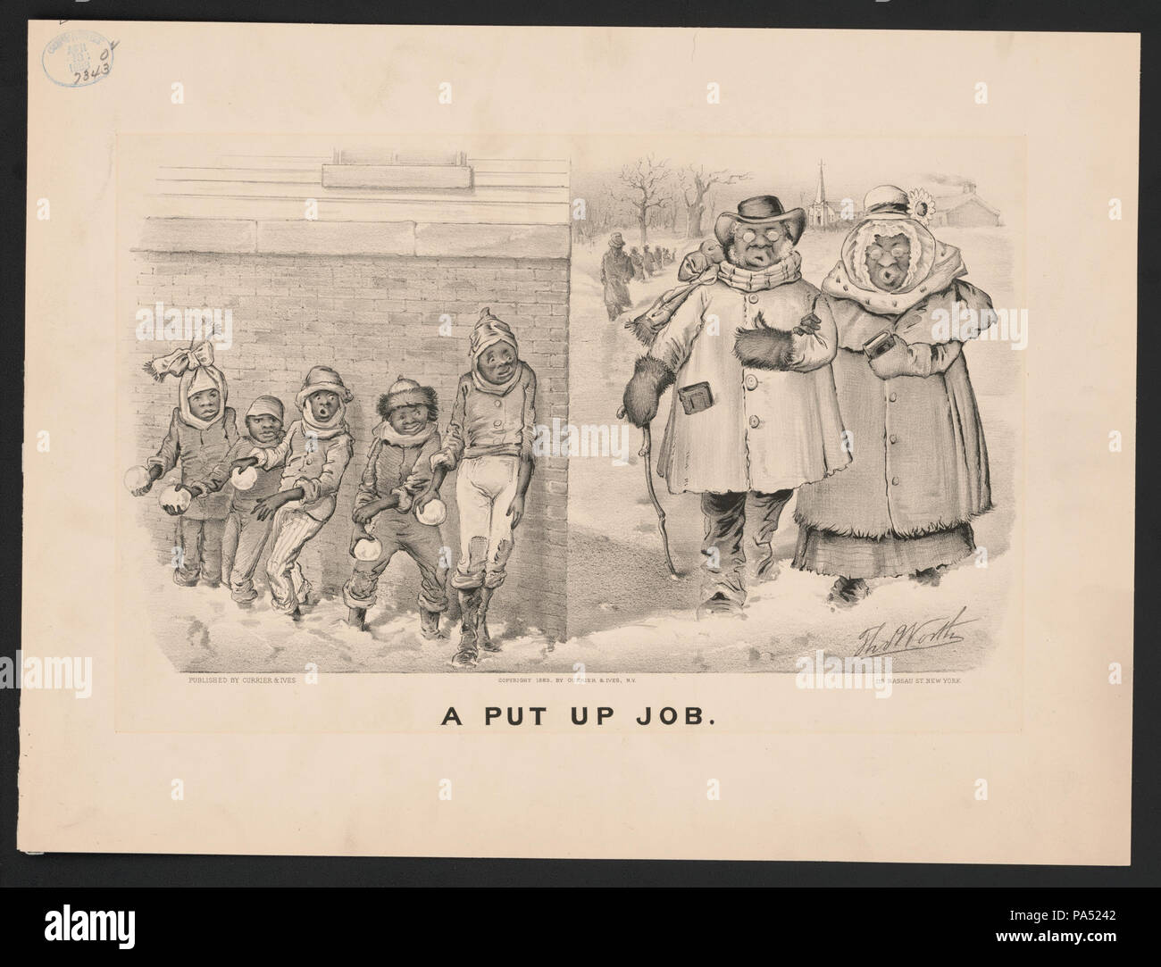 87 A mettere un lavoro LCCN2001703774 Foto Stock