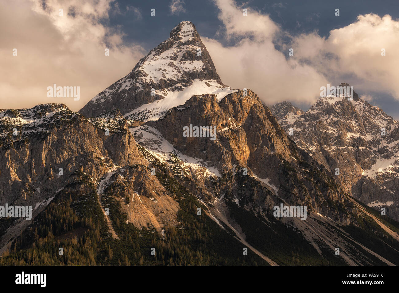 Sonnenspitze in Alto Adige Foto Stock