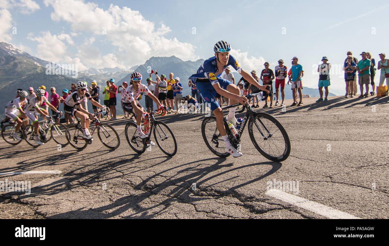 Tour de France 2018 ciclismo stadio 11 La Rosiere Rhone Alpes Savoie Francia Foto Stock