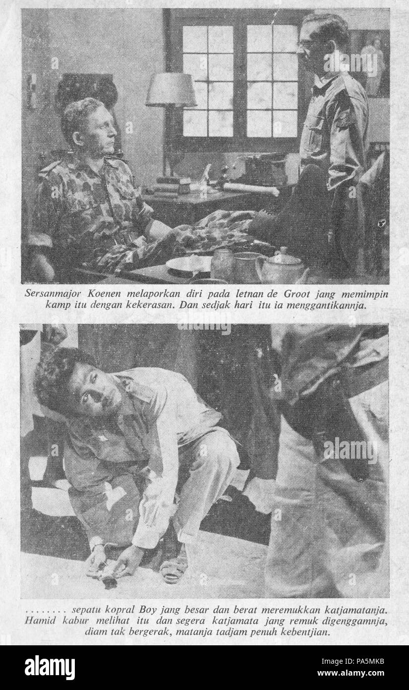 318 due scene dal film Pagar Kawat Berduri (1963), p 124 Foto Stock