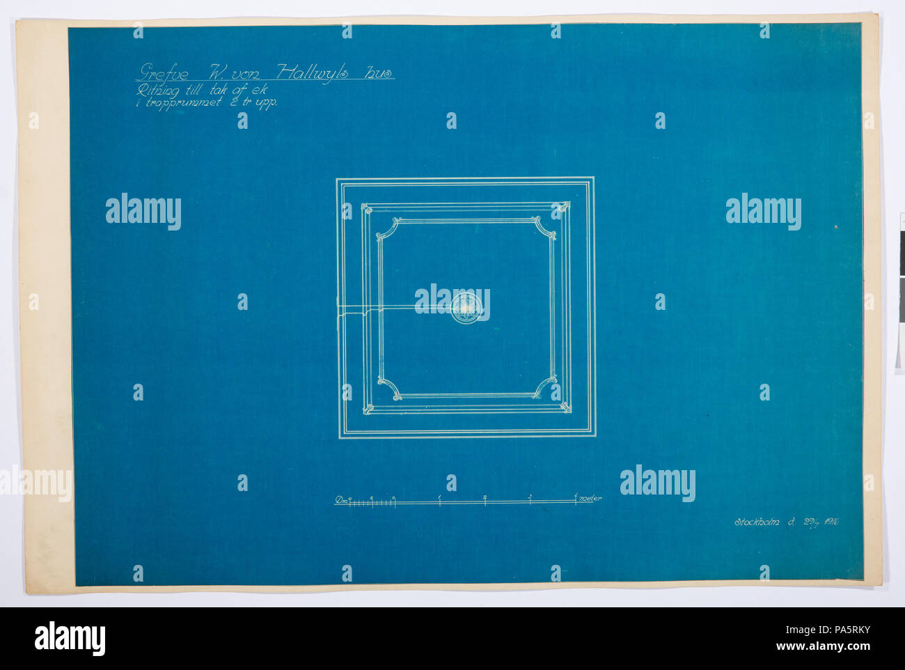 22 Arbetsritningar, fastigheten nr 4 Hamngatan - Hallwylska museet - 105297 Foto Stock