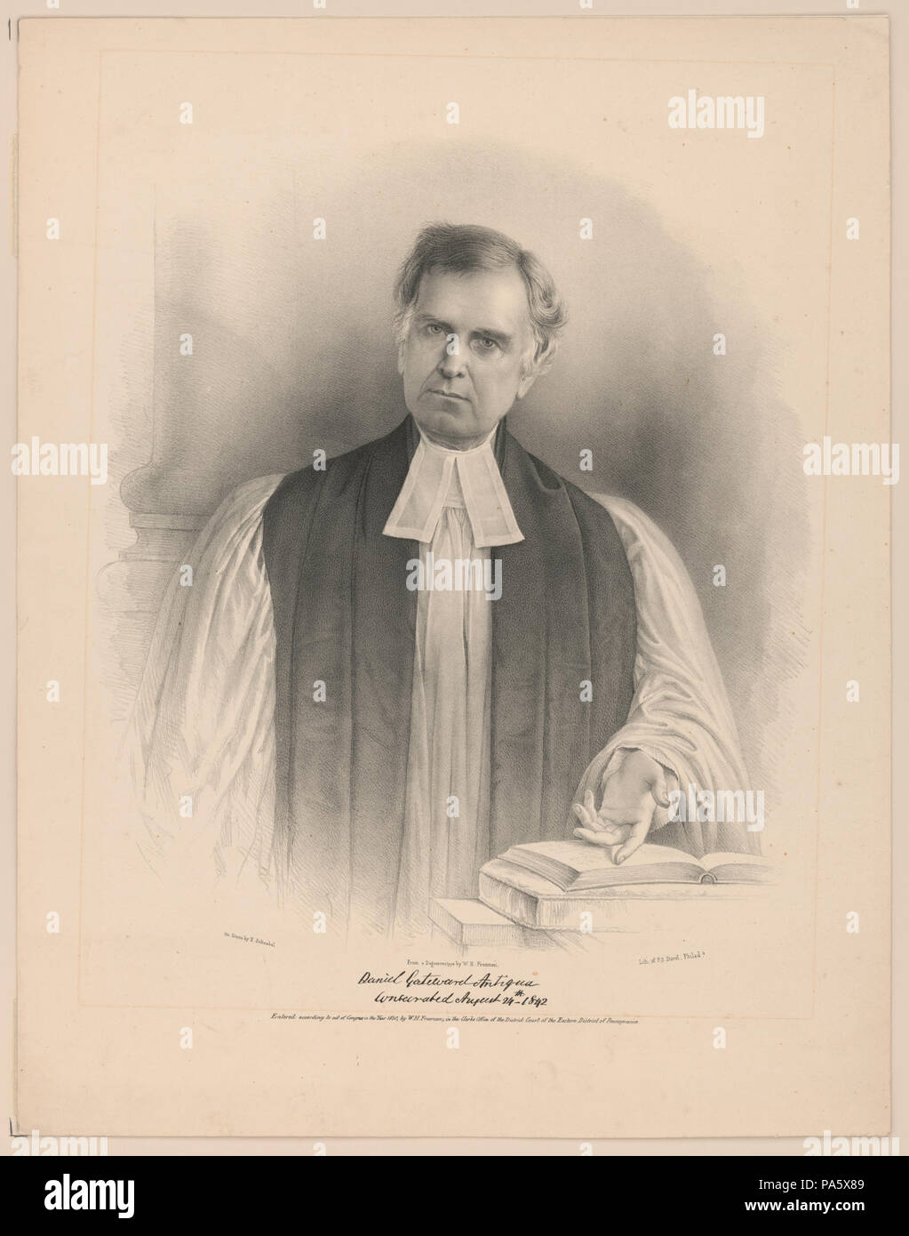 371 Daniel Gateward Antiqua consacrato al 24 agosto 1842 LCCN2003655751 Foto Stock