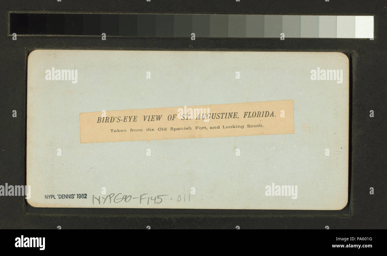 205 vista panoramica di sant'Agostino, Florida, preso dalla vecchia fortezza spagnola e guardando verso sud (NYPL B11707422-G90F145 011B) Foto Stock