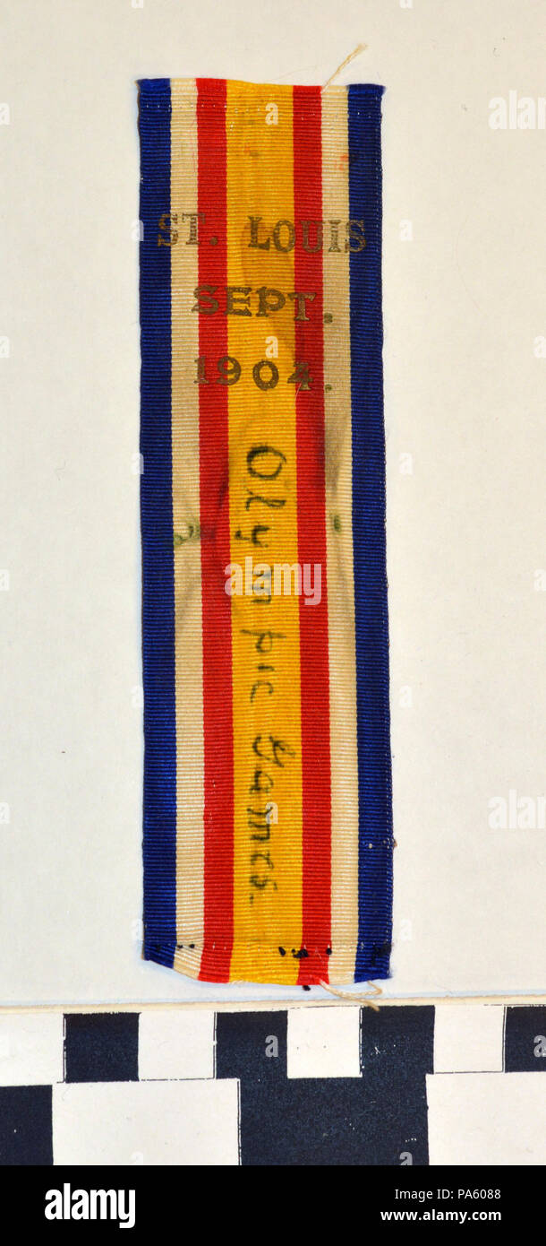 26 1904 Giochi Olimpici il nastro raccolto da George Hench Foto Stock