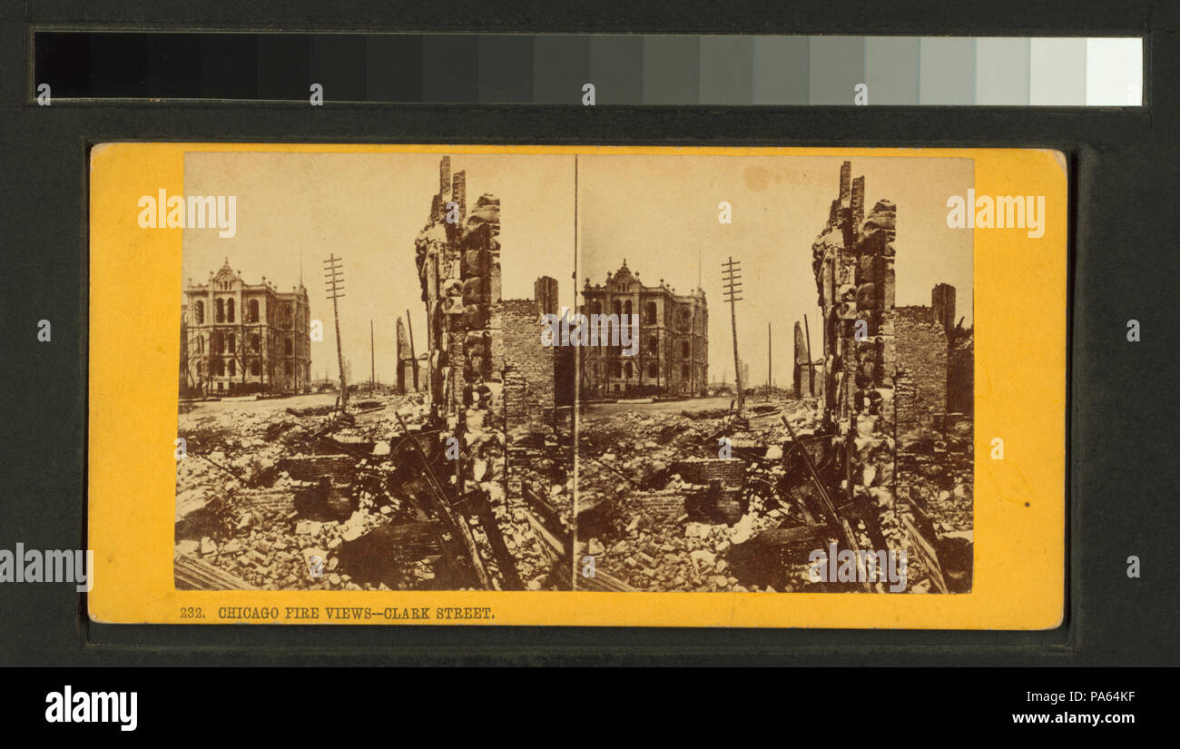 304 Chicago Fire opinioni- Clark Street (NYPL B11707461-G90F184 003F) Foto Stock