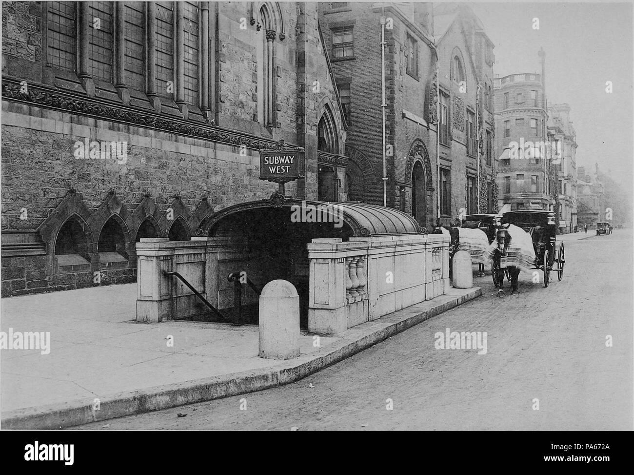 348 Copley westbound ingresso, 1914 Foto Stock