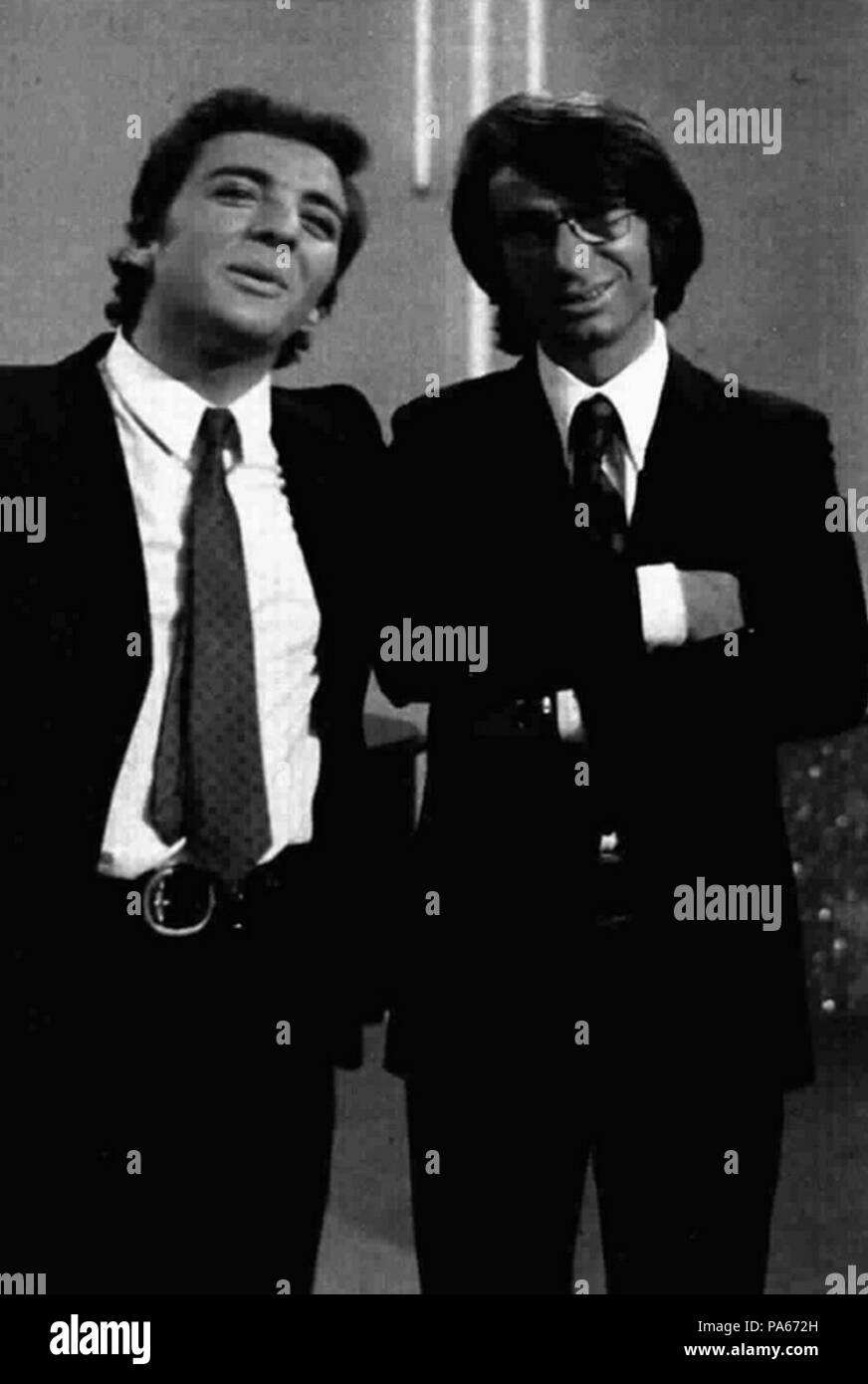 174 Mino Reitano e Nicola di Bari Foto Stock